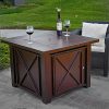 XtremepowerUS-Out-Door-Patio-Heaters-LPG-Propane-Fire-Pit-Table-Hammered-Bronze-Steel-Finish-Deluxe-0-2