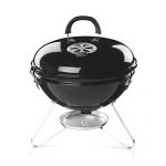 YI-HOME-BBQ-Enamel-Outdoor-Barbecue-Charcoal-Grill-American-Village-Round-Home-Garden-Large-Capacity-Roast-Tool-Black-0