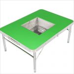 YI-HOME-BBQ-Outdoor-Barbecue-Table-Folding-Park-Portable-Stainless-Steel-Grill-Tools-Green-0