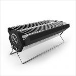 YI-HOME-BBQ-Outdoor-Folding-Grill-Stainless-Steel-Household-Charcoal-Mini-Trumpet-Balcony-Barbecue-Tools-Black-0