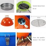 YI-HOME-BBQ-Outdoor-Round-Barbecue-Mini-Portable-Charcoal-Grill-Tools-Home-Garden-With-Lid-3-5-People-2232Cm-0-1