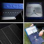 YI-HOME-Barbecue-Outdoor-Charcoal-Stainless-Steel-Folding-Courtyard-S-BBQ-Grill-Tool-Blue-35Cm28Cm-0-1