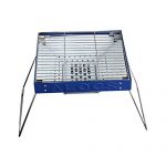 YI-HOME-Barbecue-Outdoor-Charcoal-Stainless-Steel-Folding-Courtyard-S-BBQ-Grill-Tool-Blue-35Cm28Cm-0