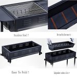 YI-HOME-Barbecue-Outdoor-Stainless-Steel-BBQ-Home-Large-Park-Picnic-Charcoal-Grill-Tool-Black-665Cm70Cm-0-0