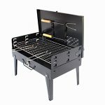 YI-HOME-Barbecue-Suitcase-Outdoor-Iron-BBQ-Household-Charcoal-Grill-Tools-Foldable-Black-0-1