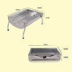 YI-HOME-Silver-BBQ-Small-Grill-Outdoor-Stainless-Steel-Charcoal-Oven-Portable-Fold-Household-Barbecue-Tools-0-2