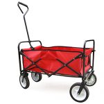 Yaheetech-Multicolor-Collapsible-Folding-Utility-Wagon-Garden-Cart-Shopping-Red-0-1