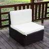 Yescom-Outdoor-PE-Rattan-Wicker-Armless-Sofa-Chair-Seat-Cushioned-UV-Protection-Patio-Garden-Backyard-Furniture-0-0
