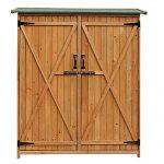 Yoshioe-6470H-100-Fir-Wooden-Shed-Garden-Storage-Sheds-Double-Doors-Lockable-Cabinet-Easy-to-install-Enough-Space-for-Outdoor-StorageNatural-Wood-Color-0