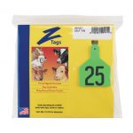 Z-Tags-1-Piece-Pre-Numbered-Hot-Stamp-Tags-for-Calves-Numbers-from-51-to-75-Green-0