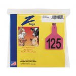 Z-Tags-1-Piece-Pre-Numbered-Laser-Print-Tags-for-Calves-Numbers-from-101-to-125-Pink-0