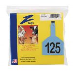 Z-Tags-1-Piece-Pre-Numbered-Laser-Print-Tags-for-Cows-Numbers-from-101-to-125-Blue-0