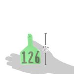 Z-Tags-1-Piece-Pre-Numbered-Laser-Print-Tags-for-Cows-Numbers-from-126-to-150-Green-0-1