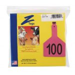 Z-Tags-1-Piece-Pre-Numbered-Laser-Print-Tags-for-Cows-Numbers-from-76-to-100-Pink-0