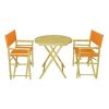 Zew-Bamboo-3-Piece-Bistro-Dining-Set-with-Round-Folding-Table-and-2-Canvas-Folding-Director-Chairs-0