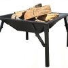 Zynuo-OD-Foldable-Portable-WoodCharcoal-Outdoor-Camping-Tailgate-Picnic-Iron-BBQ-Fire-Pit-0-2