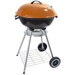 alp-Classic-Large-18×31-Charcoal-Barbecue-Grill-Portable-BBQ-Heavy-Steel-WWheels-Legs-Ash-Catcher-Copper-Color-0