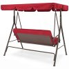 koonlert14-Porch-Patio-3-Person-Swing-Hammock-Cushion-Seat-Sturdy-Powder-Coated-Finish-Steel-Frame-WCanopy-Top-Outdoor-Decor-Furniture-Burgundy-1911-0-0