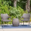 lfheimr-Outdoor-3-Piece-Grey-Wicker-Stacking-Chair-Chat-Set-Barrel-Table-0