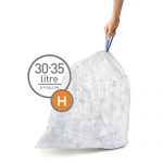 simplehuman-Code-H-Custom-Fit-Recycling-Liners-Drawstring-Trash-Bags-30-35-Liter8-9-Gallon-12-Refill-Packs-240-Count-Clear-0