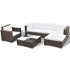 vidaXL-6PC-Outdoor-Rattan-Wicker-Sofa-Garden-Sectional-Couch-Patio-Furniture-Set-Brown-0-0