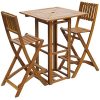 vidaXL-Patio-Bar-Table-and-Chairs-Set-Acacia-Wood-Outdoor-Restaurant-Cafe-Pub-0