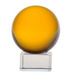 1-pc-100mm-Asian-Feng-Shui-Orange-Color-Glass-Crystal-Ball-with-Clear-Glass-Stand-0