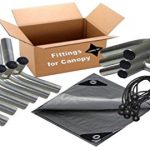 12×20-Heavy-Duty-1-38-Carport-Canopy-Kit-Silver-Tarp-Foot-Pads-Poles-for-Legs-Roof-Not-Included-0