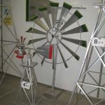 18-Ft-Made-in-the-USA-Premium-Aluminum-Decorative-Garden-Windmill-red-Trim-0