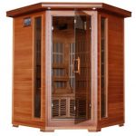 3-Person-Sauna-Corner-Fitting-Red-Cedar-Wood-Infrared-FIR-FAR-Carbon-Heaters-Walls-and-Floor-Heater-Stereo-CD-Player-MP3-Plug-in-Model-SA1312-0