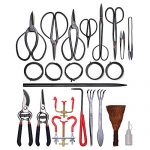 35-Pieces-Bonsai-Tool-Carbon-Steel-Set-Kit-Cutter-Scissors-Shears-Tree-Gardening-Accessories-wRoll-Bag-for-Bonsai-Beginner-Professional-0-2