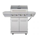 4-Burner-Propane-Gas-Grill-in-Stainless-Steel-with-Side-Burner-and-Stainless-Steel-Doors-0