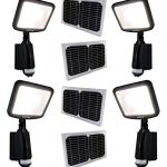 4-Pack-Solar-Powered-Microgrid-Brightest-CREE-LED-High-Performance-Pure-Digital-SMART-On-or-Motion-Activated-Outdoor-Indoor-Security-Safety-CCTV-illuminating-Street-Parking-Bike-Path-Garden-Play-Groun-0