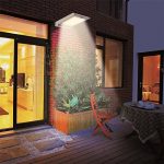 46-LED-Outdoor-Solar-Wall-Light-Motion-Activated-Security-Lighting-Wireless-Exterior-Lantern-Weatherproof-Aluminum-Fixture-Super-Bright-Spotlight-for-Patio-Pool-Yard-Deck-Porch-Silver-2-0-0