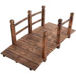 5-Wooden-Bridge-Solid-Fir-with-Stained-Finish-Wood-Garden-Pond-Arch-Outdoor-Walkway-Path-Structure-Backyard-Plank-Garden-Decorative-Yard-Landscape-New-0