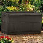 50-Gallon-Java-Resin-Storage-Seat-Deck-Box-Made-of-Durable-Weather-Resistant-Resin-Overlapping-Lid-Prevents-Water-From-Entering-Fade-Dent-Chip-Peel-Resistant-Handles-Wheels-for-Portability-0-0