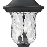 533PHM-BK-Black-Armstrong-2-Light-Outdoor-Post-Light-with-Clear-Water-Glass-Shade-0