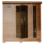 6-Person-Sauna-FAR-Infrared-Red-Cedar-Wood-10-Carbon-Heaters-CD-Player-MP3-Color-Light-Therapy-Heat-Wave-Great-Bear-0