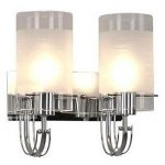 80W-Modern-Wall-Light-with-2-Cylinder-Frosted-Glass-Shades-in-Polished-Chrome-0