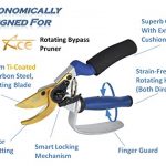 ACE-Pruning-Shears-Rotating-Bypass-Titanium-Coated-Garden-Pruners-Secateurs-Scissors-with-Heavy-Duty-SK5-Blade-Soft-Grip-Handle-for-Everyone-Cushion-Grip-for-Extraordinary-Comfort-0-2