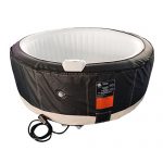 ALEKO-HTIR4BKWH-Round-Inflatable-Hot-Tub-Spa-with-Zip-Cover-4-Person-210-Gallon-Black-and-White-0