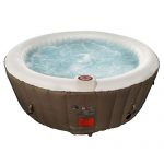 ALEKO-HTIR4BRW-Round-Inflatable-Hot-Tub-Spa-with-Cover-4-Person-210-Gallon-Brown-and-White-0-0