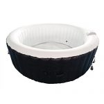 ALEKO-HTIR6BKW-Round-Inflatable-Hot-Tub-Spa-with-Cover-6-Person-265-Gallon-Black-and-White-0-0