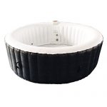 ALEKO-HTIR6BKW-Round-Inflatable-Hot-Tub-Spa-with-Cover-6-Person-265-Gallon-Black-and-White-0-1