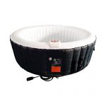 ALEKO-HTIR6BKW-Round-Inflatable-Hot-Tub-Spa-with-Cover-6-Person-265-Gallon-Black-and-White-0