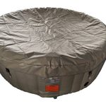 ALEKO-HTIR6BRW-Round-Inflatable-Hot-Tub-Spa-with-Cover-6-Person-265-Gallon-Brown-and-White-0-1