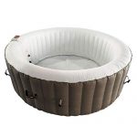ALEKO-HTIR6BRW-Round-Inflatable-Hot-Tub-Spa-with-Cover-6-Person-265-Gallon-Brown-and-White-0