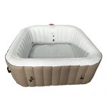 ALEKO-HTISQ6BRWH-Square-Inflatable-Hot-Tub-Spa-with-Cover-6-Person-250-Gallon-Brown-and-White-0-0