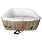 ALEKO-HTISQ6BRWH-Square-Inflatable-Hot-Tub-Spa-with-Cover-6-Person-250-Gallon-Brown-and-White-0