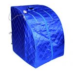 ALEKO-PIN15BL-Personal-Folding-Portable-Home-Infrared-Sauna-with-Folding-Chair-and-Foot-Pad-for-Relaxation-and-Weight-Loss-41-x-31-x-33-Inches-Blue-0